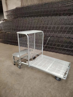 New Design Supermarket Warehouse Logistics Trolley Movable Folding For High Load-Bearing Capavoty