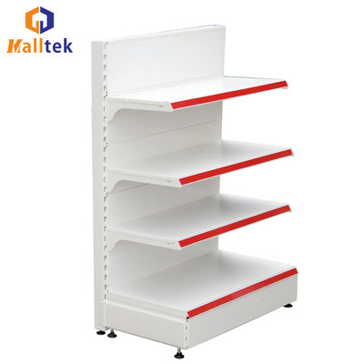 Hot Selling Metal White Customized Display Supermarket Shelf Rack