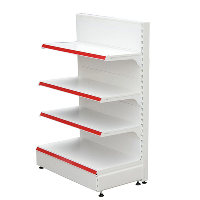 Hot Selling Metal White Customized Display Supermarket Shelf Rack