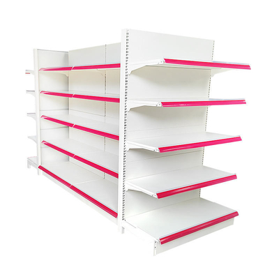 Hot Selling Metal White Customized Display Supermarket Shelf Rack