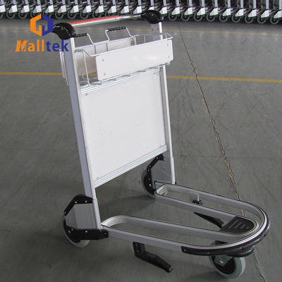 Aluminum Alloy Airport Luggage Baggage Trolley Cart For Airport