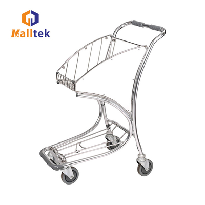 Airport Shopping Trolley For Intermational Airport Store With Basket
