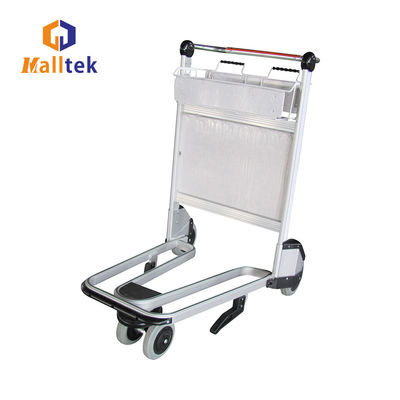 Aluminum Alloy Airport Luggage Trolley Using Airport With Handle Released Brake