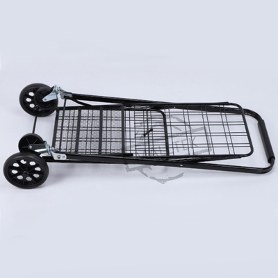 Shopping Supermarket Folding Trolly Cart Q235 Steel