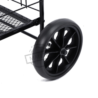 Shopping Supermarket Folding Trolly Cart Q235 Steel