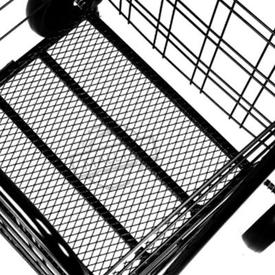 Shopping Supermarket Folding Trolly Cart Q235 Steel