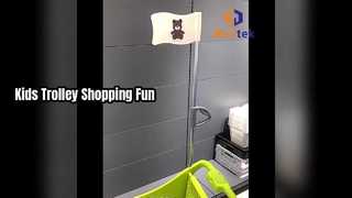 화려한 디자인으로 슈퍼마켓 쇼핑용 반 플라스틱 어린이 트롤리